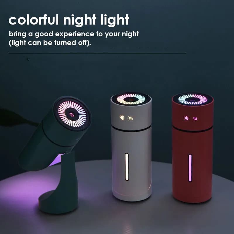 image-USB Charging Humidifier Small Car Desktop Creative Adjustable Angle Humidifier