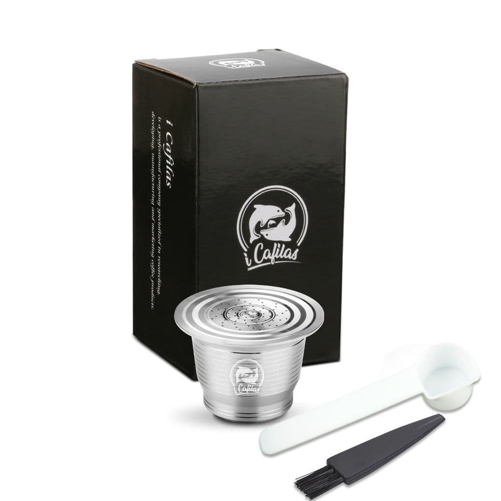 image-Nestle Coffee Machine Stainless Steel Capsule Shell Recycle Filter Appliance Nespresso