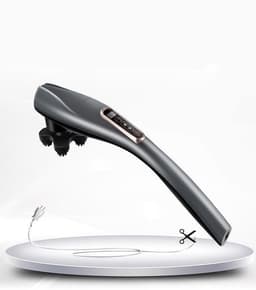 image-Electric Handheld Massager 6 Head Body Kneading Vibrating Massager Therapy Machine