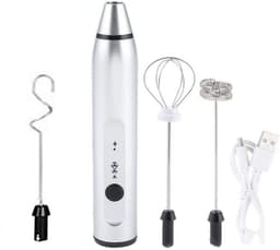 image-Rechargeable Electric Milk Frother Automatic Kitchen Juice Food Mixer Cream Egg Beater Blender