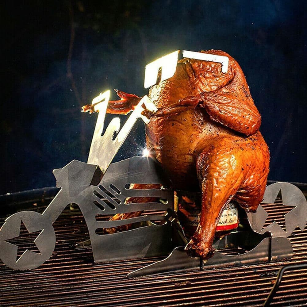 image-American Motorcycle Grill Stainless Steel Frame