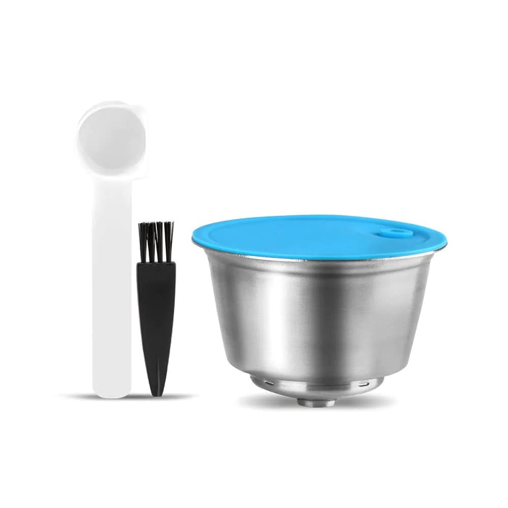 image-Refillable Coffee Capsule For Dolce Gusto Reusable Stainless Steel Filter Cup For Nescafe Cofee Machine Crema Maker