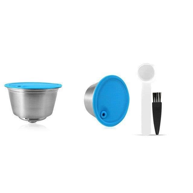 image-Refillable Coffee Capsule For Dolce Gusto Reusable Stainless Steel Filter Cup For Nescafe Cofee Machine Crema Maker