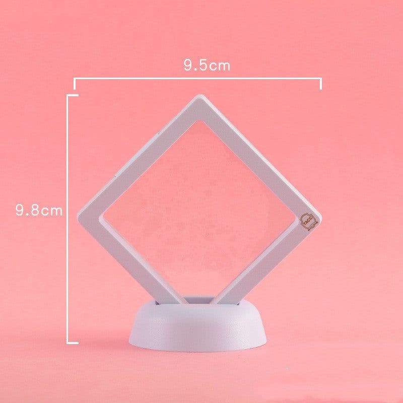 image-3D Jewelry Coin Display Stand Case Rack Collections Storage Box For Earring Gems Ring Doll Coin Badge Medal Holder