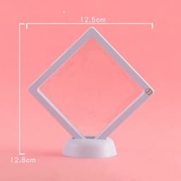 image-3D Jewelry Coin Display Stand Case Rack Collections Storage Box For Earring Gems Ring Doll Coin Badge Medal Holder
