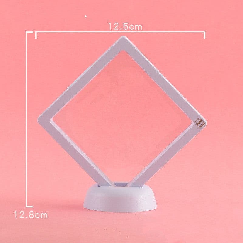 image-3D Jewelry Coin Display Stand Case Rack Collections Storage Box For Earring Gems Ring Doll Coin Badge Medal Holder
