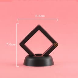 image-3D Jewelry Coin Display Stand Case Rack Collections Storage Box For Earring Gems Ring Doll Coin Badge Medal Holder