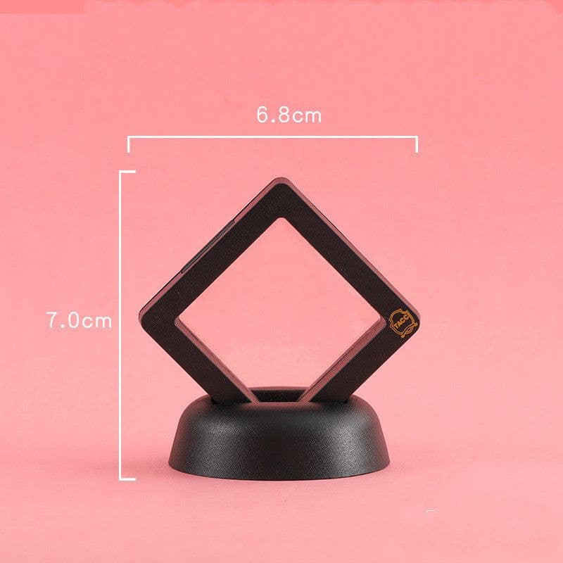 image-3D Jewelry Coin Display Stand Case Rack Collections Storage Box For Earring Gems Ring Doll Coin Badge Medal Holder