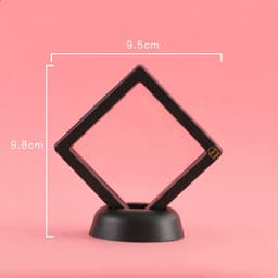 image-3D Jewelry Coin Display Stand Case Rack Collections Storage Box For Earring Gems Ring Doll Coin Badge Medal Holder