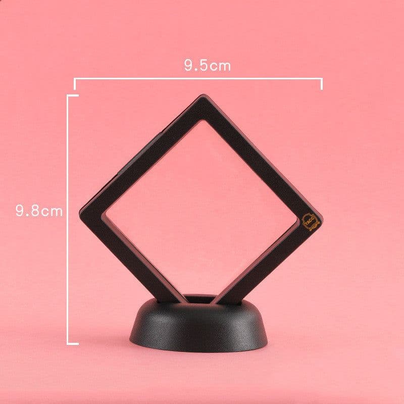 image-3D Jewelry Coin Display Stand Case Rack Collections Storage Box For Earring Gems Ring Doll Coin Badge Medal Holder