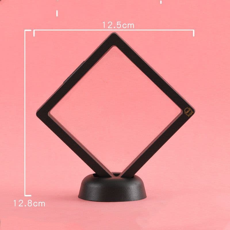 image-3D Jewelry Coin Display Stand Case Rack Collections Storage Box For Earring Gems Ring Doll Coin Badge Medal Holder