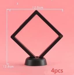 image-3D Jewelry Coin Display Stand Case Rack Collections Storage Box For Earring Gems Ring Doll Coin Badge Medal Holder