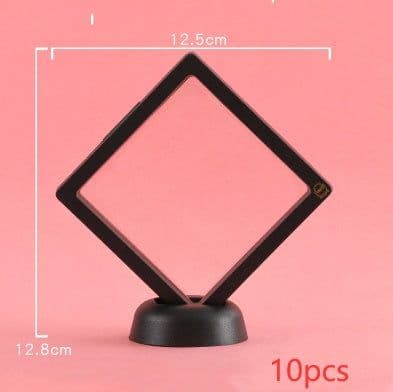 image-3D Jewelry Coin Display Stand Case Rack Collections Storage Box For Earring Gems Ring Doll Coin Badge Medal Holder