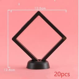image-3D Jewelry Coin Display Stand Case Rack Collections Storage Box For Earring Gems Ring Doll Coin Badge Medal Holder