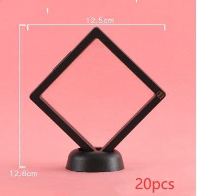 image-3D Jewelry Coin Display Stand Case Rack Collections Storage Box For Earring Gems Ring Doll Coin Badge Medal Holder