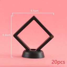 image-3D Jewelry Coin Display Stand Case Rack Collections Storage Box For Earring Gems Ring Doll Coin Badge Medal Holder