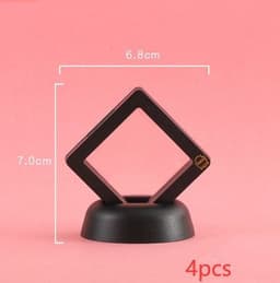 image-3D Jewelry Coin Display Stand Case Rack Collections Storage Box For Earring Gems Ring Doll Coin Badge Medal Holder