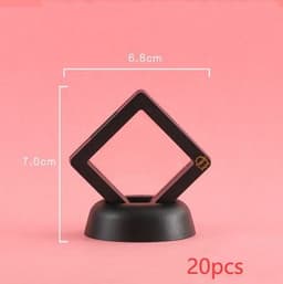 image-3D Jewelry Coin Display Stand Case Rack Collections Storage Box For Earring Gems Ring Doll Coin Badge Medal Holder