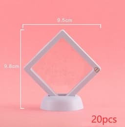 image-3D Jewelry Coin Display Stand Case Rack Collections Storage Box For Earring Gems Ring Doll Coin Badge Medal Holder