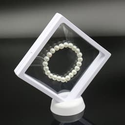 image-3D Jewelry Coin Display Stand Case Rack Collections Storage Box For Earring Gems Ring Doll Coin Badge Medal Holder