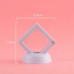 image-3D Jewelry Coin Display Stand Case Rack Collections Storage Box For Earring Gems Ring Doll Coin Badge Medal Holder