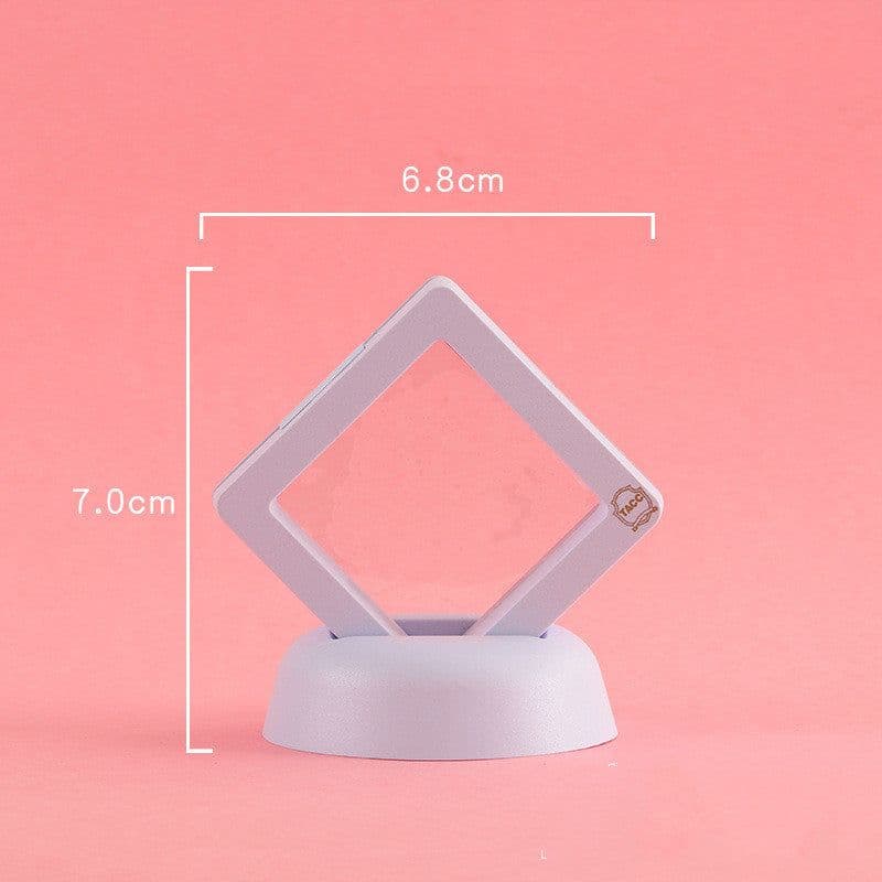 image-3D Jewelry Coin Display Stand Case Rack Collections Storage Box For Earring Gems Ring Doll Coin Badge Medal Holder
