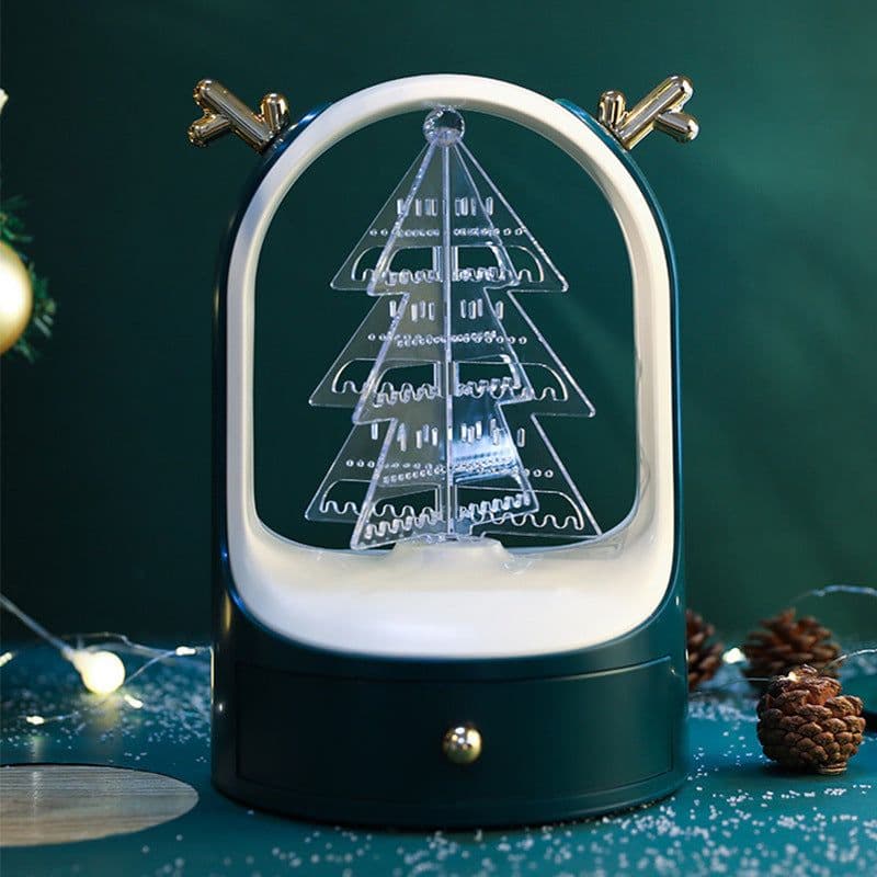 image-Elk Starry Sky Earring Storage Rack Earrings Jewelry Necklace Jewelry Multi-Cell Box Large Capacity Dustproof Display Stand