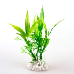 image-Simulation Of Aquatic Plants Wholesale Fish Tank Landscaping Simulation Plants Ornamental Plastic Short Aquatic Plants 2 Color Bamboo Leaves