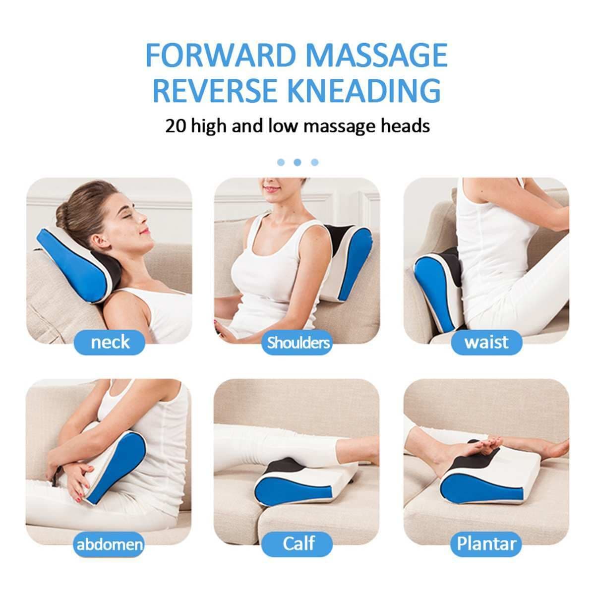 image-Heated Electric Pillow Relax Shoulder Pillow Massage Pillow Neck Massager Infrared Heating Massage Shoulder Heated Fingertip