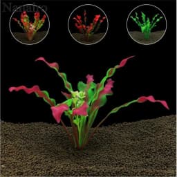 image-Fish Tank Decoration Simulation Water Plants Aquarium Landscaping Scenery Plastic Flowers Water Plants Crafts Gifts Water Plants Ca12-N