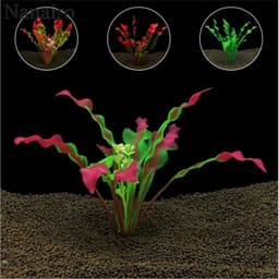 image-Fish Tank Decoration Simulation Water Plants Aquarium Landscaping Scenery Plastic Flowers Water Plants Crafts Gifts Water Plants Ca12-N