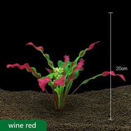 image-Fish Tank Decoration Simulation Water Plants Aquarium Landscaping Scenery Plastic Flowers Water Plants Crafts Gifts Water Plants Ca12-N