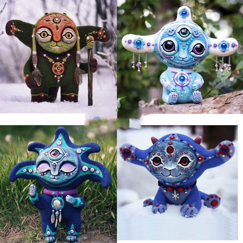 image-Elf Statue Handmake Creatures From A Fantasy World Elf Resin Garden Statue Outdoor Garden Home Decor Figurine