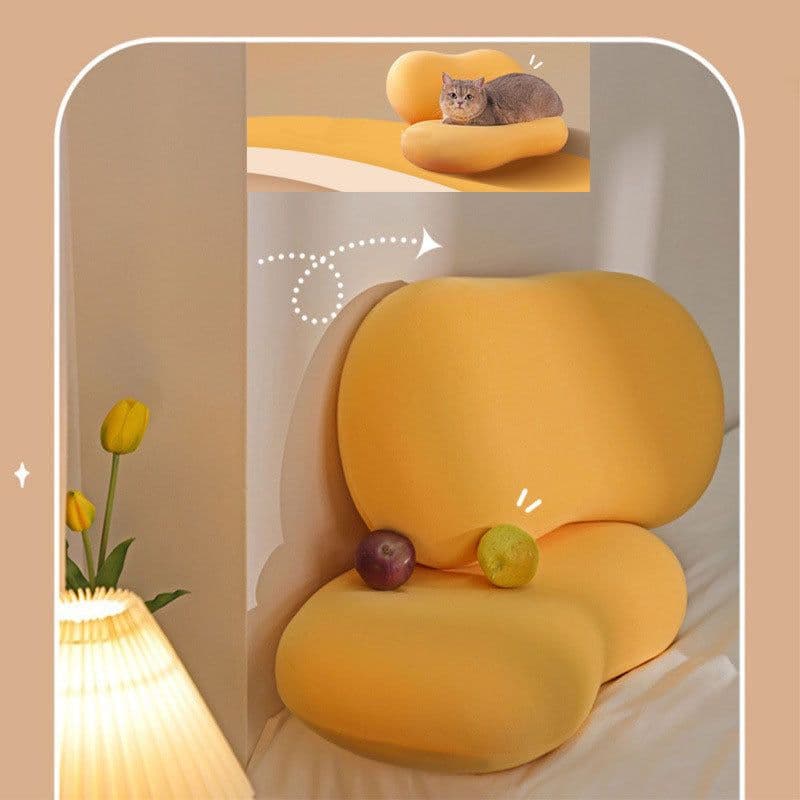 image-Cat Belly Pillow Memory Cushion Deep Sleep Addiction 3D Neck Pillow Washable Polyester Pillowcase Cover Travel Pillows Neck