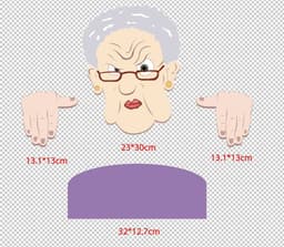image-Funny Art Garden Fence Decoration Nosy Old Man Lady Gardening Decoration For Home Garden Outdoor Decoration