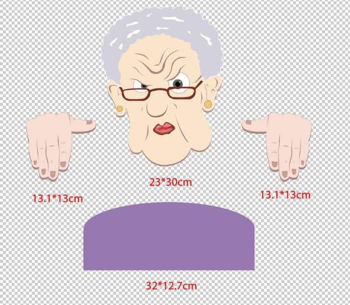 image-Funny Art Garden Fence Decoration Nosy Old Man Lady Gardening Decoration For Home Garden Outdoor Decoration