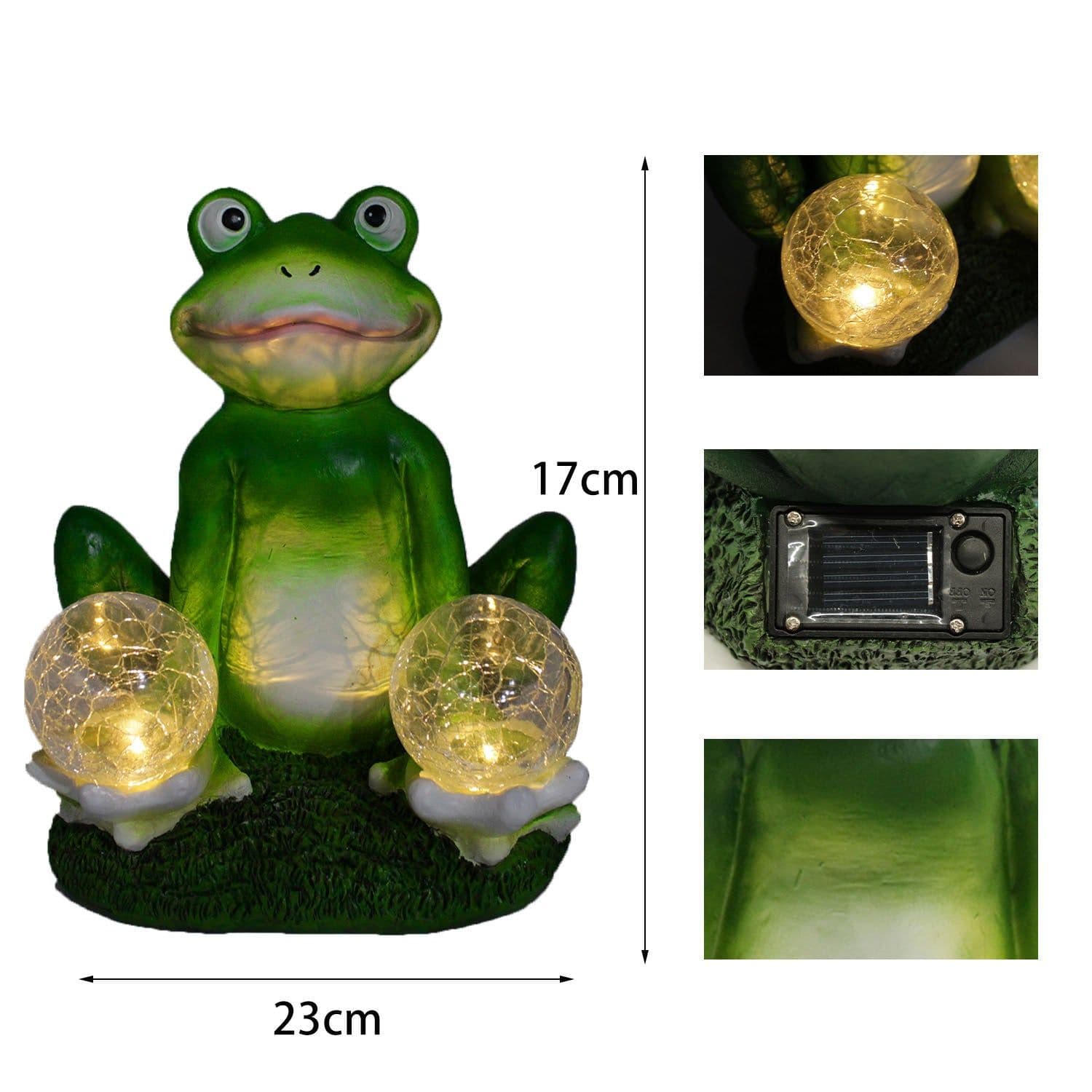 image-Frog Resin Crafts Simulation Animal Gardening Decorative Sculpture