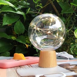 image-LED Crystal Ball Light Fairy Lamp USB Charging Wire String Table Lights For Party Wedding Christmas Bedroom Decoration
