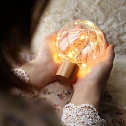 image-LED Crystal Ball Light Fairy Lamp USB Charging Wire String Table Lights For Party Wedding Christmas Bedroom Decoration