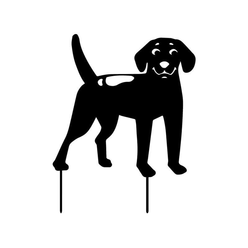 image-Dog Garden Decoration Lawn Animal Garden Decoration Backyard Lawn Stakes Metal Yard Decor Doge Adornment Gardening Accessories