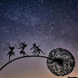 image-Flower Fairy Garden Miniature Sculptures Fairy Garden Mythical Faery Garden Dandelion Figurine Fairies Pixies Decor