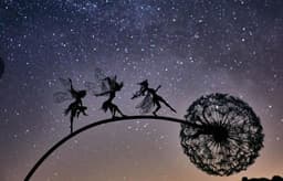 image-Flower Fairy Garden Miniature Sculptures Fairy Garden Mythical Faery Garden Dandelion Figurine Fairies Pixies Decor