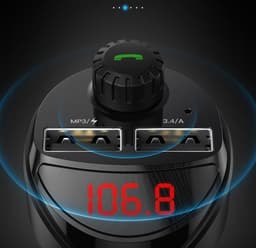 image-Dual Usb Digital Display Car Charger, Car Cigarette Lighter, Car Charger