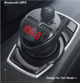 image-Dual Usb Digital Display Car Charger, Car Cigarette Lighter, Car Charger