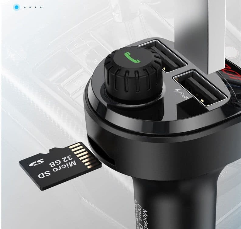 image-Dual Usb Digital Display Car Charger, Car Cigarette Lighter, Car Charger