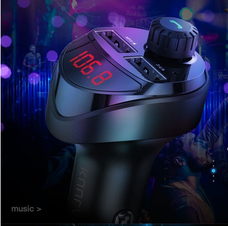 image-Dual Usb Digital Display Car Charger, Car Cigarette Lighter, Car Charger