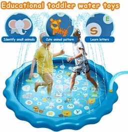 image-Toys For Kids Boys Girls Spray Pool Sprinkler Pad Water Spray Pad Splash Play Mat Toys Inflatable Splash Play
