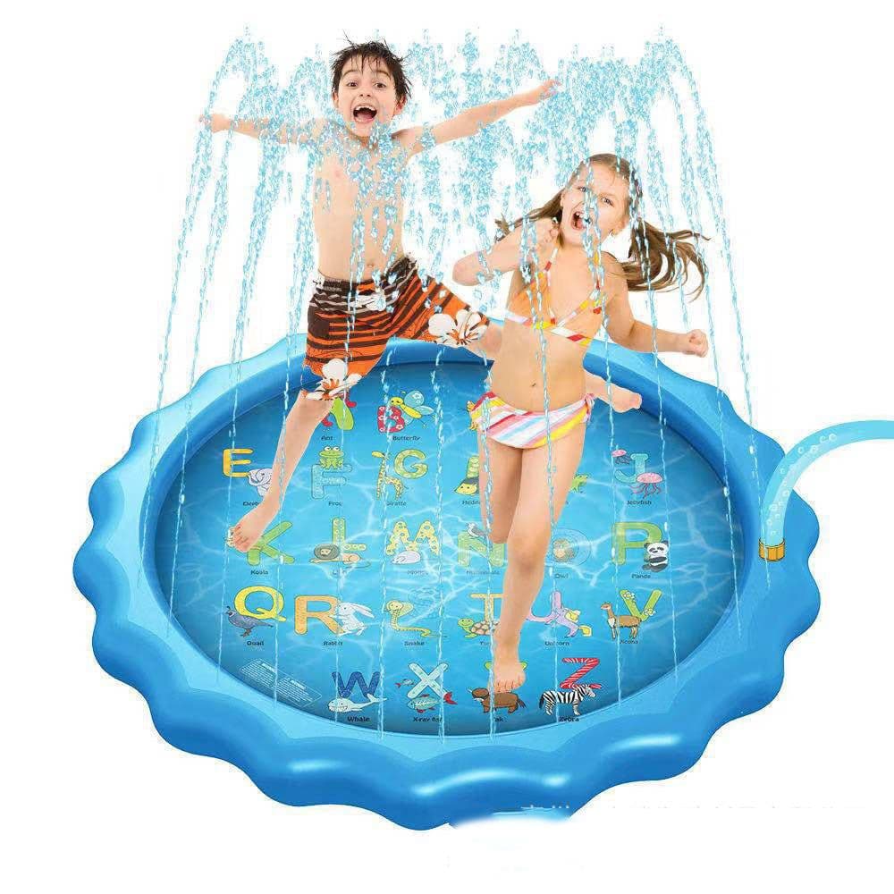 image-Toys For Kids Boys Girls Spray Pool Sprinkler Pad Water Spray Pad Splash Play Mat Toys Inflatable Splash Play