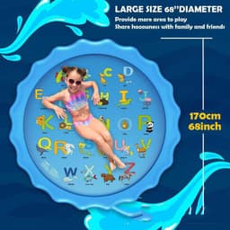 image-Toys For Kids Boys Girls Spray Pool Sprinkler Pad Water Spray Pad Splash Play Mat Toys Inflatable Splash Play
