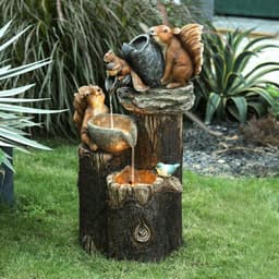 image-Duck Family Garden Statue Ornament Figurine